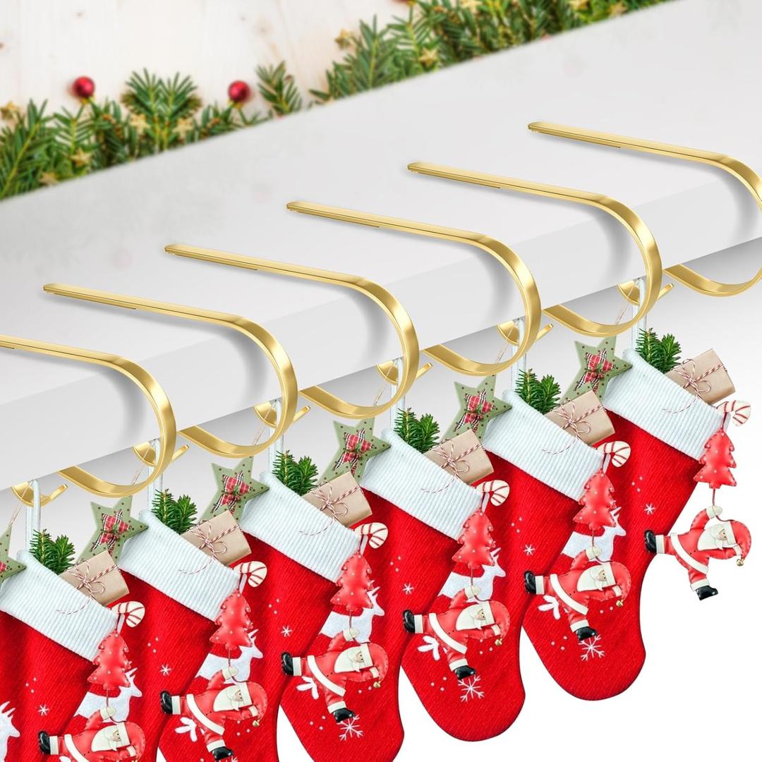 Christmas Stocking Holders Mantel Stocking Hanger Holder Christmas Decoration Supplies