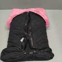 Tadpoles Quilted Stroller & Car Seat Cover - Black & Pink | 27" x 20" x 2" | Made of 100% Super Soft Microfiber Polyester | Warm, Gentle & Durable | Ideal for Use as a Stroller Cover & Car Seat Cover