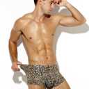 Arjen Kroos Men's Ice Silk Underwear 4 Pack Cooling Boxer Briefs for Men Quick Dry Trunks Underpants (S)