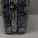 OPPODREAM Soft 8x10 Area Rugs for Living Room, Washable 8x10 Rugs for Bedroom with Non Slip Backing, Faux Cashmere Low-Pile 8 x 10 Carpet, Navy Blue & Gold