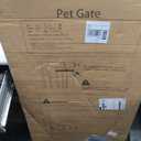 51" Extra Tall Cat Gate 30"-49.27" Wide, Auto Close, Pressure Mounted, for Cats & Small Dogs, Hallway, Stairs, Kitchen, Not Baby Gate,White