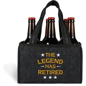 Legend Retirement Gifts for Men 2025 - The Legend Has Retired Beer Bottle Bag, The Best Funny Gift Leaving Farewell Gifts for Colleagues Men Grandpa Dad Husband Brother Friends