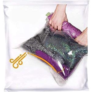 12 Space Saver Storage Bags for Clothes for Travel - Compression, no Vacuum Sacks - Luggage Accessories