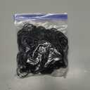 105 Pack Curtain Clips with Rings 1.26" Interior Diameter, Metal Drapery Ring with Clips Compatible with up to 1 inch Drapery Rod, Strong Vintage Decorative Rustproof Drapery Window Ring with Hooks (Black)