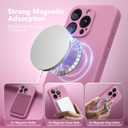 Magnetic for iPhone 14 Pro Case, Compatible with MagSafe, [Full Camera Protection][Screen Protector] Silicone Shockproof Protective Phone Case for iPhone 14 Pro 6.1", Blackcurrant