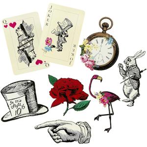Talking Tables Truly Alice Party Prop Set for a Tea Party & General Party Decoration, Multicolor