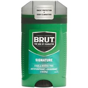 BRUT Signature Scent Antiperspirant and Deodorant - Scented Deodorant Stick for Men - Powerful Sweat Protection - Eliminates Odors - 2.7 oz