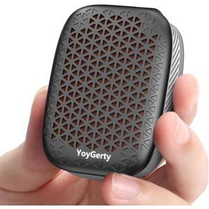 2025 Upgrade Wearable Bluetooth 5.4 Speaker, IPX7 Waterproof Clip-on Wireless Mini Portable Speakers, Built-in Mic, Hands-Free Music/Calls for Work/Cycling/Home/Party/Outdoor(Black)
