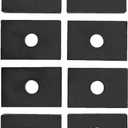 8Pcs Rubber Bed Mount Pad Fits for Chevy GMC C10 C20 C30 Truck 1947-1987, Truck Bed Mount Shock Absorber Mat Kit, Black