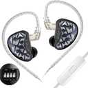 KZ AS24 Pro in-Ear Monitor Headphone, 24BA Drivers High-Performance IEM with 8 Tuning Switches, HiFi Bass Noise Isolation Earbuds Clarity in All Frequency Comfortable Earphones (MIC)