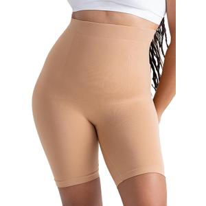 SHAPERMINT Shapewear for Women - High-Waisted Shapewear Tummy Control Shorts, Thigh Slimmer, Underwear for Women (X-Large-XX-Large, Sand)