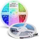 GIDERWEL RGBW LED Strip Light,16.4ft RGB+Cold White SMD5050 Flexible 12V LED Strips 300LEDs,Dimmable Mixed Color Changing LED Tape Light Ambiance Lighting for Party Home Kitchen,Only 5m Strips