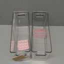 Breastmilk Storage Container with L Shaped Separator Boards, Dividers Will Flatten Standing Breast Milk Bags in Organizer Bins Save Refrigerator Space | 2 Containers-Pink