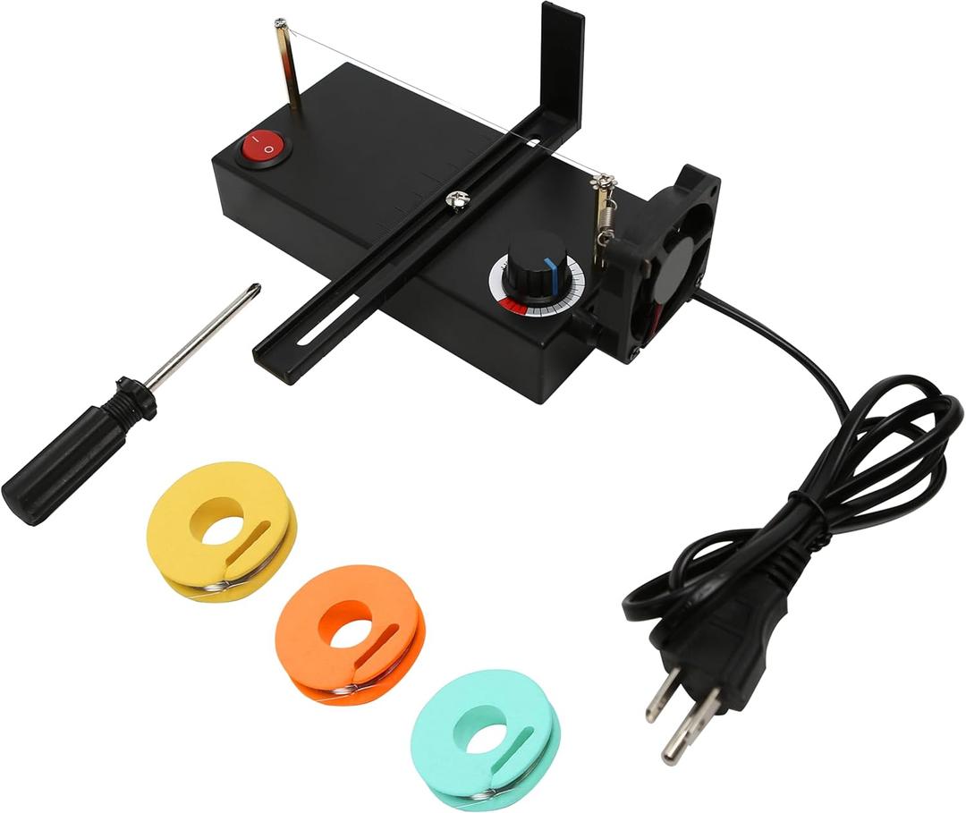 Hot Ribbon Cutter and Sealer Electric Machine with Screwdriver, Lightweight DIY Accessories Strap Cutter, Heat Thermal Cutting for US Plug, Braided Belt or Ribbon Nylon Band Rope Cortadora de Liston