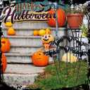 Weysat 12 Pcs Halloween Bats Garden Stakes Halloween Outdoor Decorations Spooky Potted Plant Stakes Metal Bats Decorative Yard Signs for Outside Plant Pot Garden Lawn Porch Patio Decoration