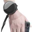 Retractable Hands Free Dog Leash, 360 Tangle-Free Heavy Duty Wrist Dog Walking Leash with 8.2 ft strong Cord and Reflective Nylon Tape, One Button Brake, Pause, Lock for Small Dog or Cat up to 55 lbs (Black Gray)