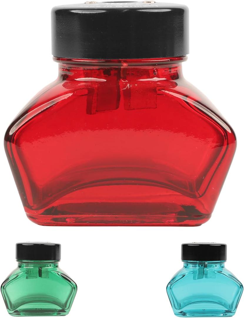 ALVIN DUX Glass Inkwell Sharpener/Single Red