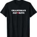 Grandma's Favorite (with red Heart) T-Shirt S
