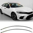 SAOKNCE Drip Side Molding Compatible with 2006-2011 Honda Civic Left & Right Set Replace# 73158-SNA-013 73168-SNA-013