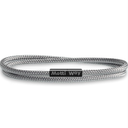 Nautical Durable Black Rope Cord Cuff Unisex Waterproof Bracelet with Magnetic Clasp for Men & Women