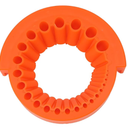 EVGATSAUTO Drill Bit Sharpener for Angle Grinder, Power Drill Bit Grinder Attachment, Portable ABS Construction, Restores Drill Bits to Like New Condition, Compatible with Most Drill Bits (Orange)