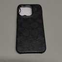 Coach Signature Canvas Slim Wrap iPhone 16 Case - Designer Phone Case - Signature Charcoal