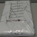 H.VERSAILTEX Blackout Curtains for Bedroom Foil Print Twig Tree Branch Thermal Insulated Grommet Curtains Light Blocking Thick Soft Window Curtains for Living 52 x 96 Inch, 2 Panels, Greyish White