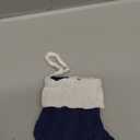 KIMOBER 12 Pack 4 Inch Christmas Mini Stockings Small Xmas Christmas Hanging Stocking Little Rustic Christmas Tree Ornaments for Home Party Holiday Decor(Blue Knit)