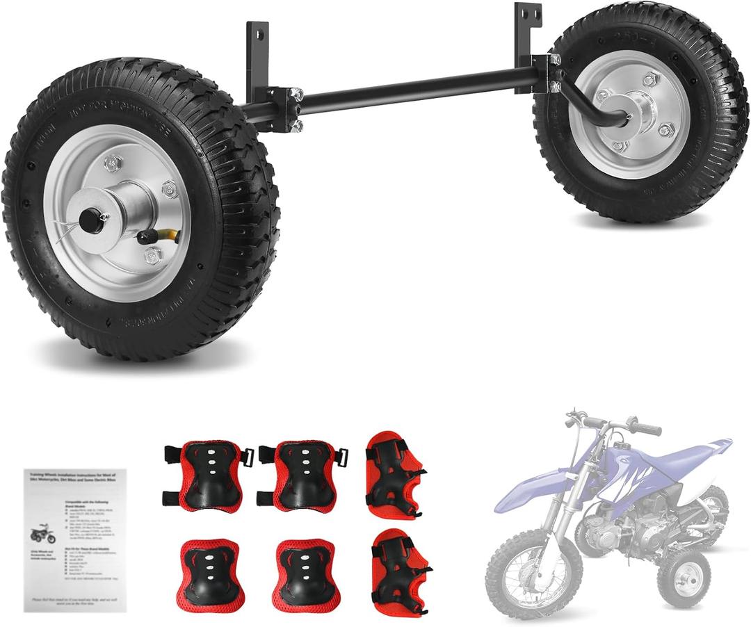 Dirt Bike Training Wheels 50cc, Compatible with razor SX125 MX125 MX250 MX350, yamaha PW50 SSR50 TTR50, honda XR50, CRF50F, Fit for All Kinds of 50cc Motorcycles, Dirt Bikes and Some Electric Bikes