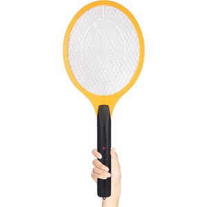 Electric Fly Swatter Bug Zapper Zap Mosquito - Indoor Outdoor Zapping Racket for Pest - Safe to Touch with 3-Layer Safety Mesh, Large Size, Pack of 1