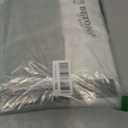 Laolitou Rectangle Tablecloth for Dining Table Rustic Farmhouse Kitchen Tables Cloth Coffee Table Cover, Cotton Linen Fabric Small Rectangle Tablecloths, Green Stripe, 55x86 Inch