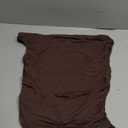 Sunzel Women's Off Shoulder Sleeveless Crop Top, Y2K Trendy Going Out Tank Shirt, Asymmetrical Neckline & Ruched Detail Seal Brown Large