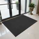TANYOYO 4'x6' Ft (48"x72") Commercial Heavy Duty Rubber Mesh Door Mat – Waterproof Non-Slip Dirt Trapper for Mall Entrance, Patio, Garage & High Traffic Walkways, Black Outdoor Commercial Welcome Mat