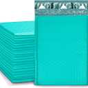 PackageZoom Bubble Mailers 4x8 Inch Teal 50 Pack Bubble Mailer, Self Seal Bubble Envelopes, Packaging For Businesses Waterproof Padded Envelopes Mailers #000