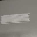 MECCANIXITY 10Pcs ABS Plastic Rod Square Solid Bar 5/16" x 10" White Smooth Plastic Tube Rods for Handwork Model Material, DIY Sand Table, Architectural Model Making