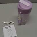 Papablic Portable Bottle Warmer, 85W Fast Baby Bottle Warmer for Travel & Home, Heats Breastmilk & Formula & Water, 4 Temperature Settings, Wide Mouth, Fits Car Cup Holder (Purple)