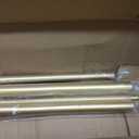 1 Inch Modern Gold Double Curtain Rod Set - Tension rods for windows 28 to 48 inchs with Holdbacks and Clear Finials -BHSRODS Home Double Window Rods for Living Room & Bedroom