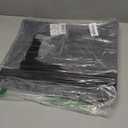 Heavy Duty Rubber Entrance Mat, Outdoor Use, Black Hexagon Grid, 24''x16'', (YS_MATS_O_R_Hexagons)