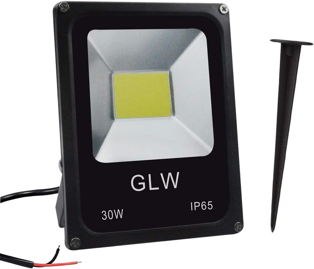 12V~60V 30W LED Flood Light Outdoor Waterproof IP65 Super Bright Outdoor Light LED Energy Saving Work Light 6000K 2700LM Daylight White 150W Halogen Lamp Equivalent