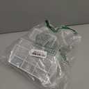 Sieral 4 Pcs Pegboard Baskets Metal Wire Shelf Baskets Peg Board Organizer Accessories Wall Mount Organizer Attachments for Garage Workbench Various Tool Accessories, 2 Sizes (White,Small, Medium)