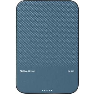 Native Union (Re Classic Power Bank | Magnetic - Qi2 MagSafe Compatible 5000mAh 15W Portable Charger - USB-C Cable Included - Compatible with iPhone Air, 17 Pro Max, AirPods Pro 3 & More (Navy)