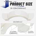 ECOTRIC Set of 2 Single Axle Trailer Fenders 13" Wheels Tire Skirt Boat 39.7" long x 8.8" wide x 11.4" tall 300 lbs (White)