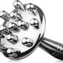 ONUEMP Stainless Steel Cellulite Massager, Fascia Massage Tool Maderoterapia Kit for Gua Sha, Ice Body Sculpting, Lymphatic Drainage, Cellulite Remover, Deep Tissue Pain Relief (Big Brush)