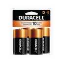 Duracell Coppertop D Batteries, 4 Count (Pack of 1), D Battery with Long-lasting Power, All-Purpose Alkaline D Battery for Household and Office Devices