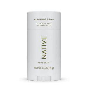 Native Deodorant Contains Naturally Derived Ingredients, 72 Hour Odor Control | Seasonal Scents for Women and Men, Aluminum Free with Baking Soda, Coconut Oil & Shea Butter | Bergamot & Pine