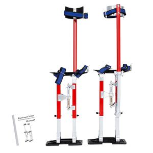 15"-23" Professional Grade Adjustable Drywall Stilts Taping Paint Stilt Aluminum Tool Stilt for Painting Painter Taping Red 15"-23" Professional Grade Adjustable Drywall Stilts Taping Paint Stilt Aluminum Tool Stilt for Painting Painter Taping Red