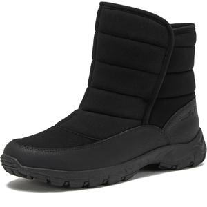 Lands' End Expedition Insulated Winter Boots for Men, Lace Up or Slip On Waterproof Mens Snow Boots, Medium or Wide Width Men's Shoes 11, Black