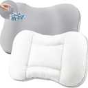 Neck Cervical Pillow for Sleepers,Ergonomic Memory Foam Pillows,Relief Back Shoulder Pain for Adults,Grey-White Cooling Pillow 14x24inch