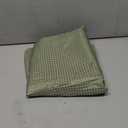 Gibelle Stall Small Shower Curtain 36x74, Waffle Weave Shower Curtain with Snap-in Fabric Liner Set, No Hooks Needed, Hotel Style with Mesh Top Window, Sage Green