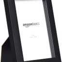 Amazon Basics Rectangular Picture Frame Set for Wall Hanging or Tabletop Display, 6 x 4 in, Black, 5-Pack